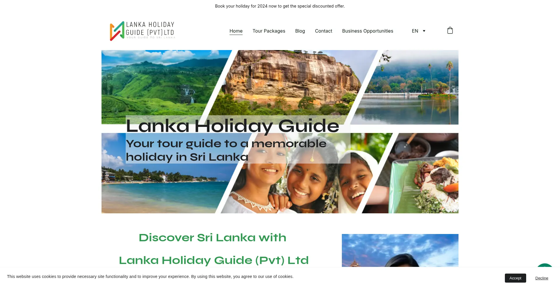 Lankaholidayguide.com Screenshot