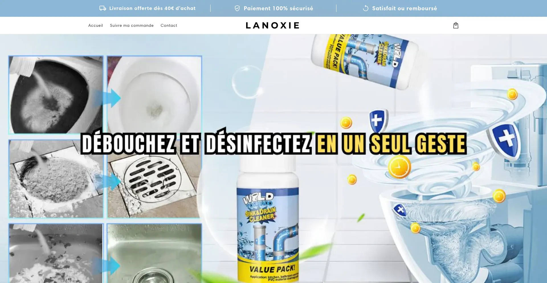 Website screenshot of Lanoxie.com