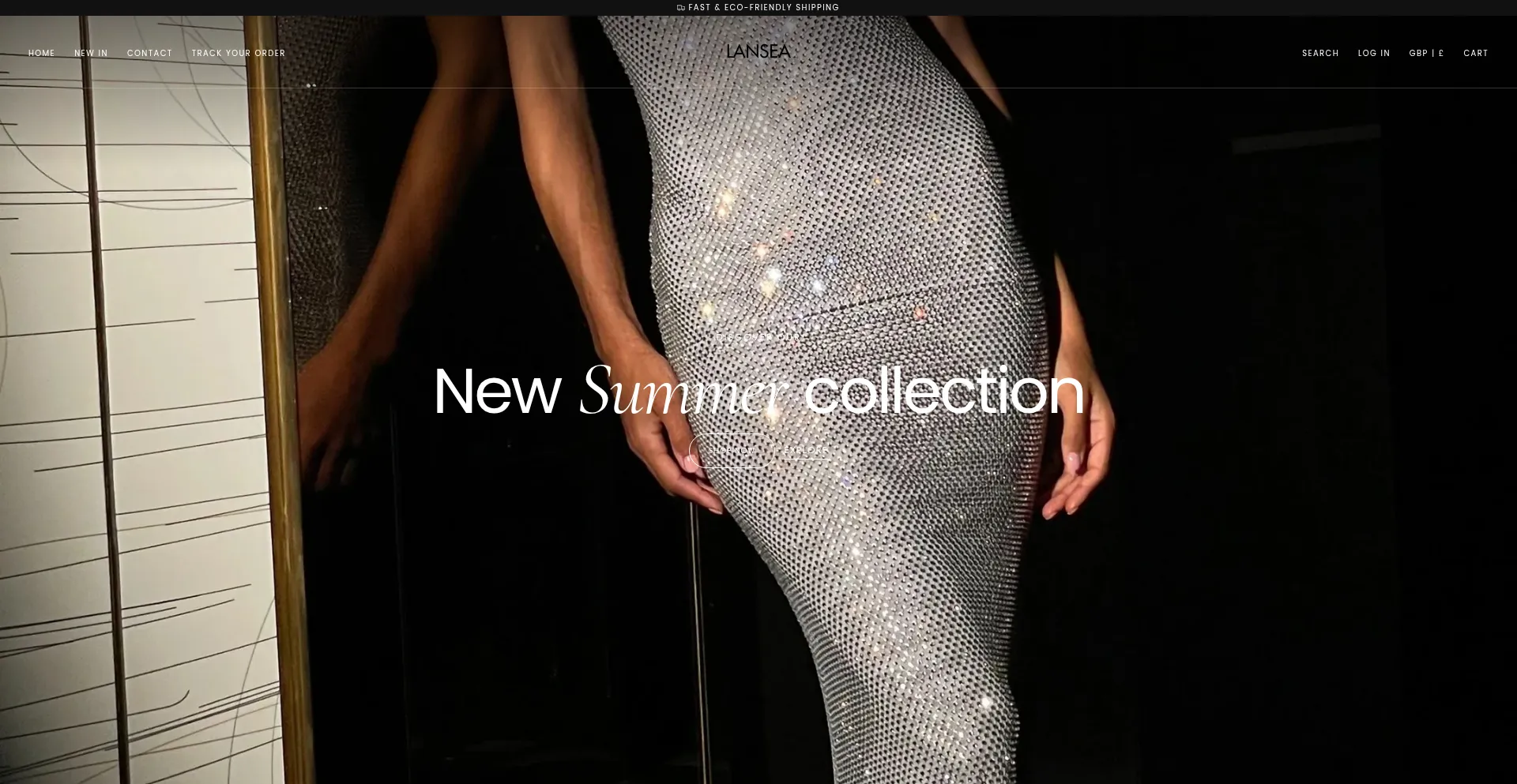 Website screenshot of Lansea-uk.com