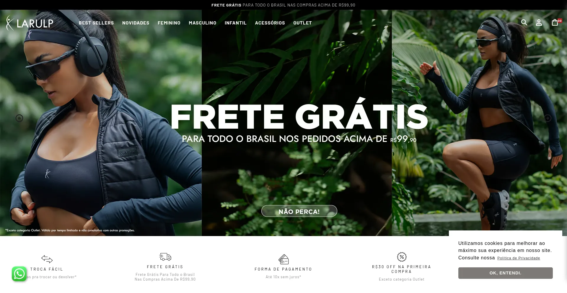 Website screenshot of Larulp.com.br