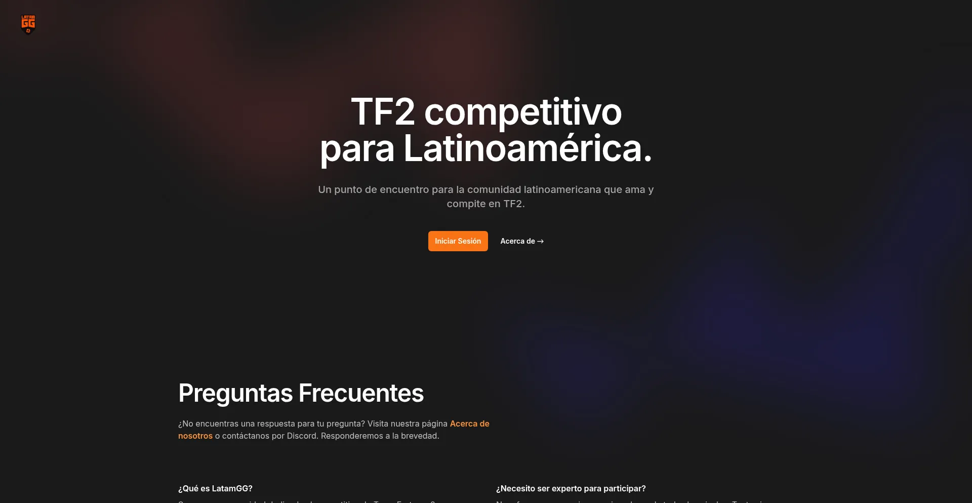 Website screenshot of Latamgg.com