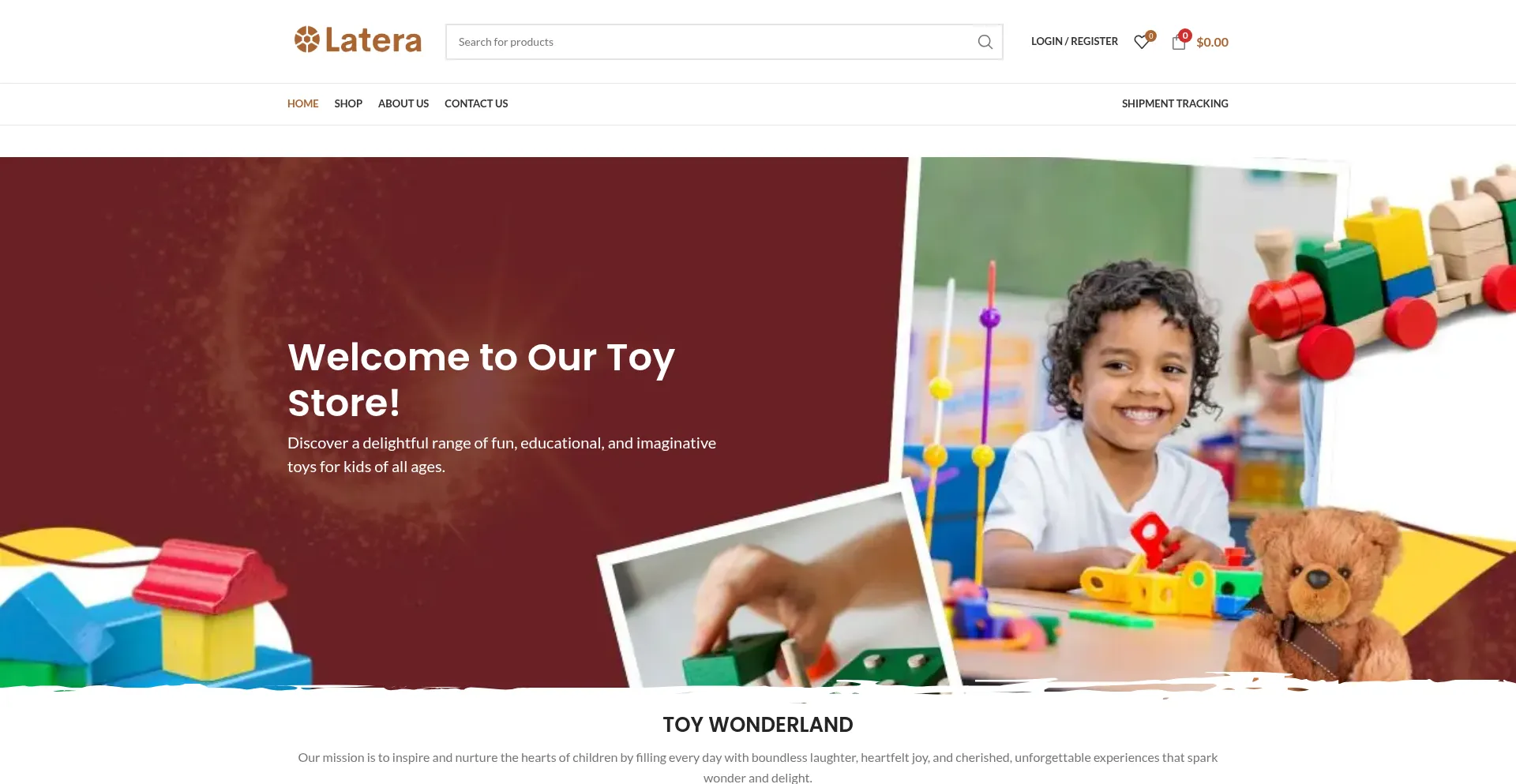 Website screenshot of Latera.co
