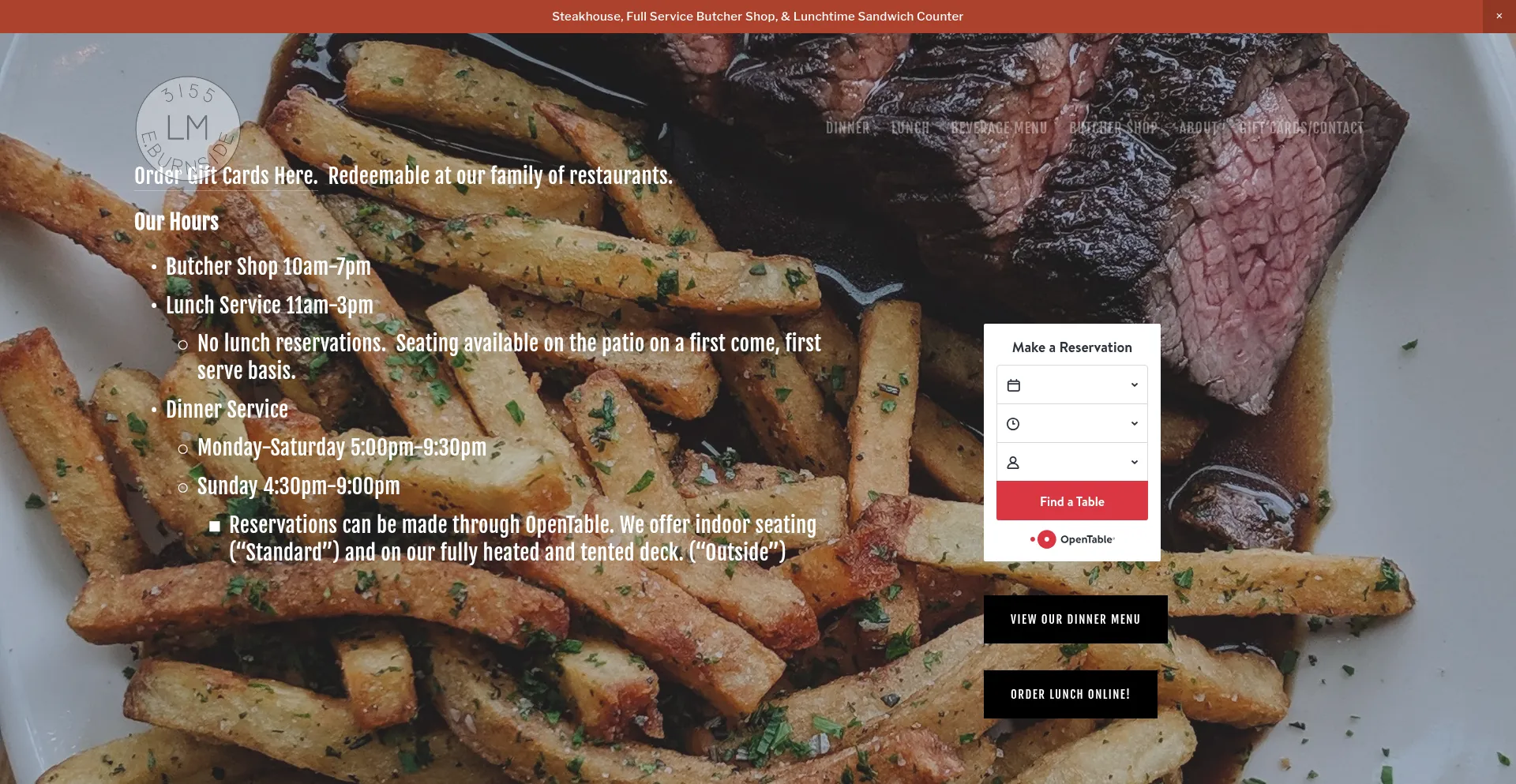 Website screenshot of Laurelhurstmarket.com