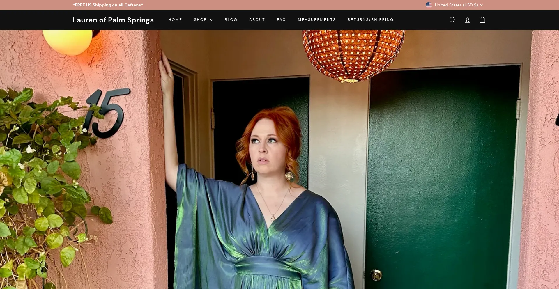 Website screenshot of Laurenofpalmsprings.com