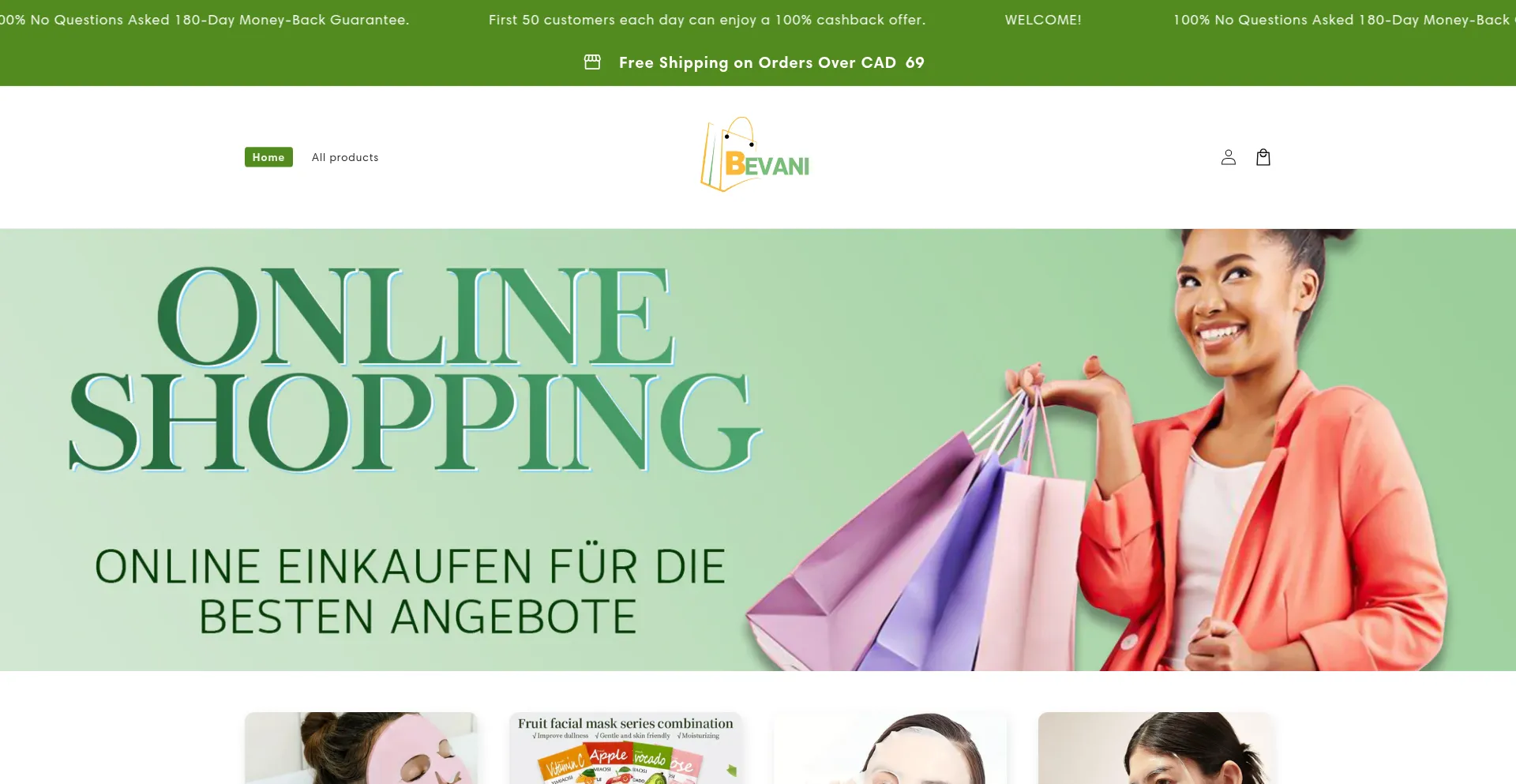 Website screenshot of Lavvana.com