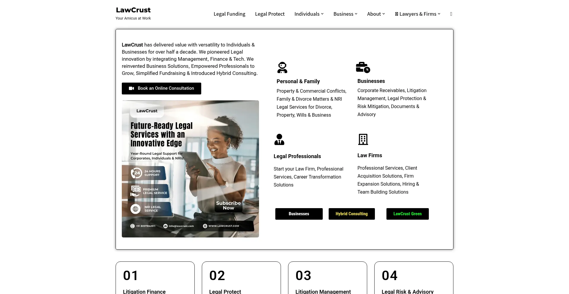 Lawcrust.com Screenshot