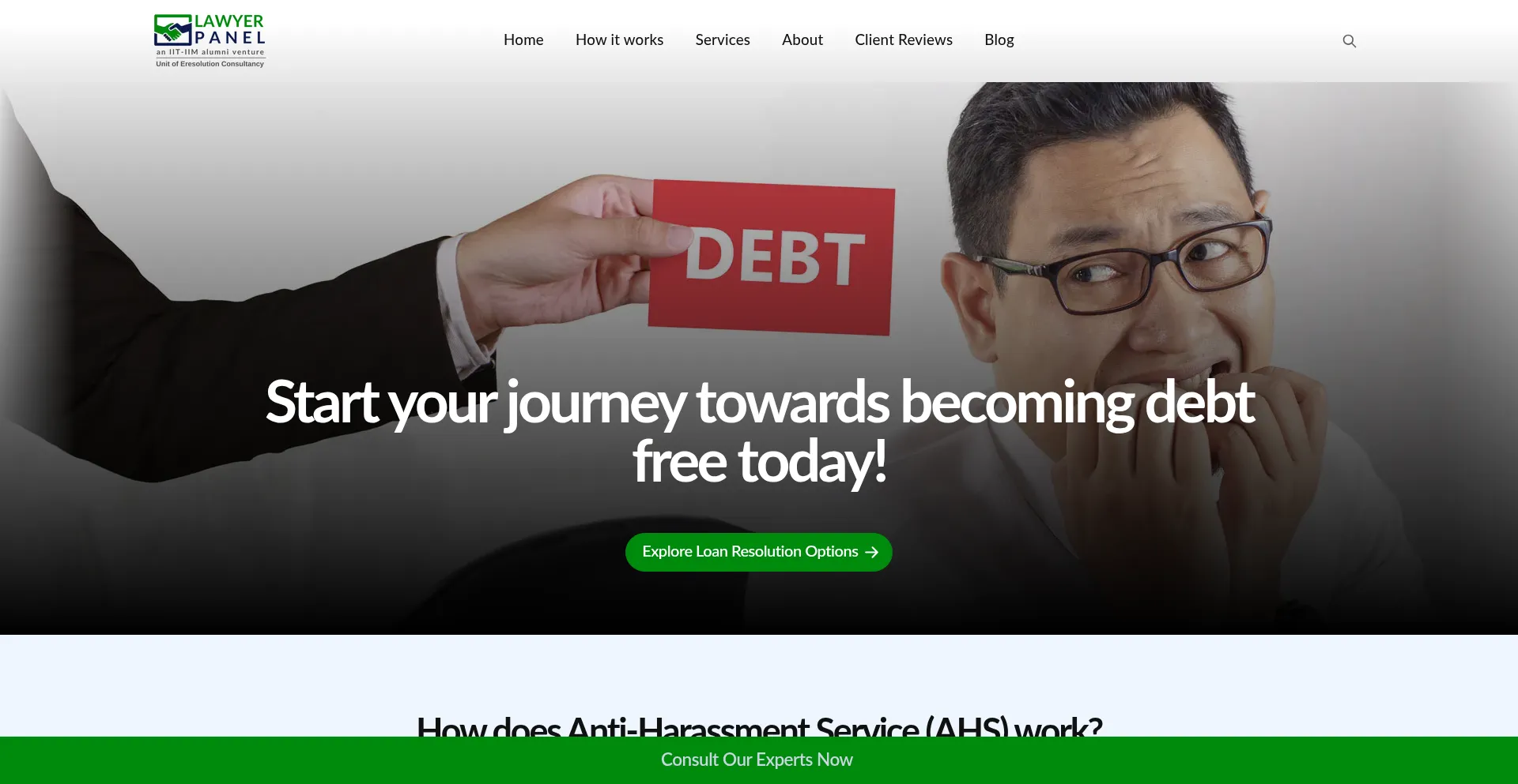 Lawyerpanel.org Screenshot