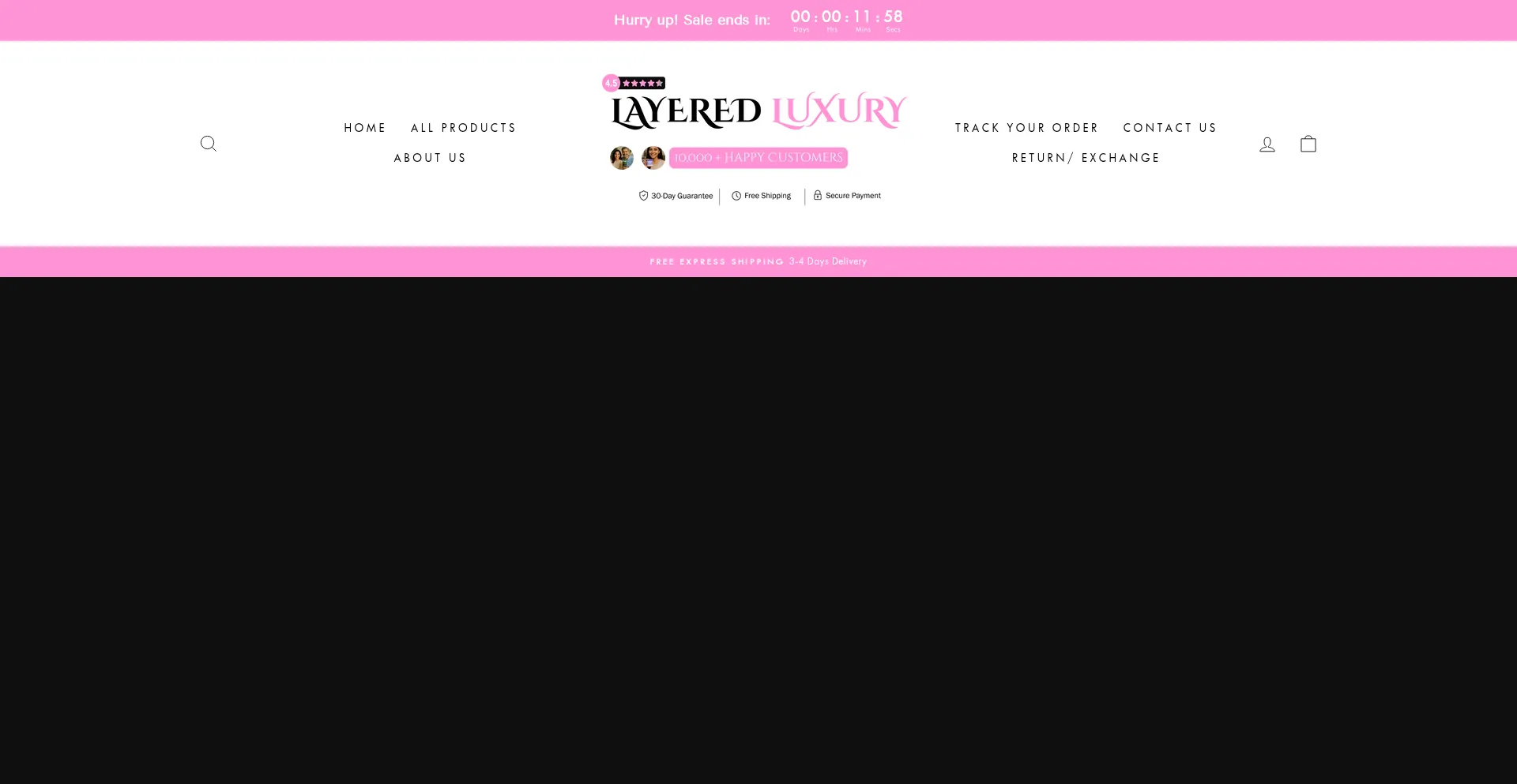 Layeredluxbeauty.com Screenshot