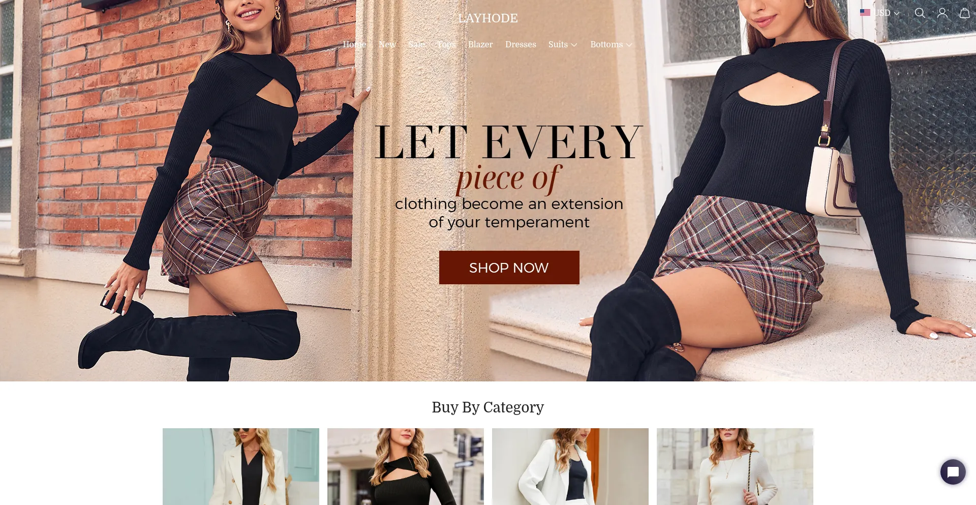 Website screenshot of Layhode.com