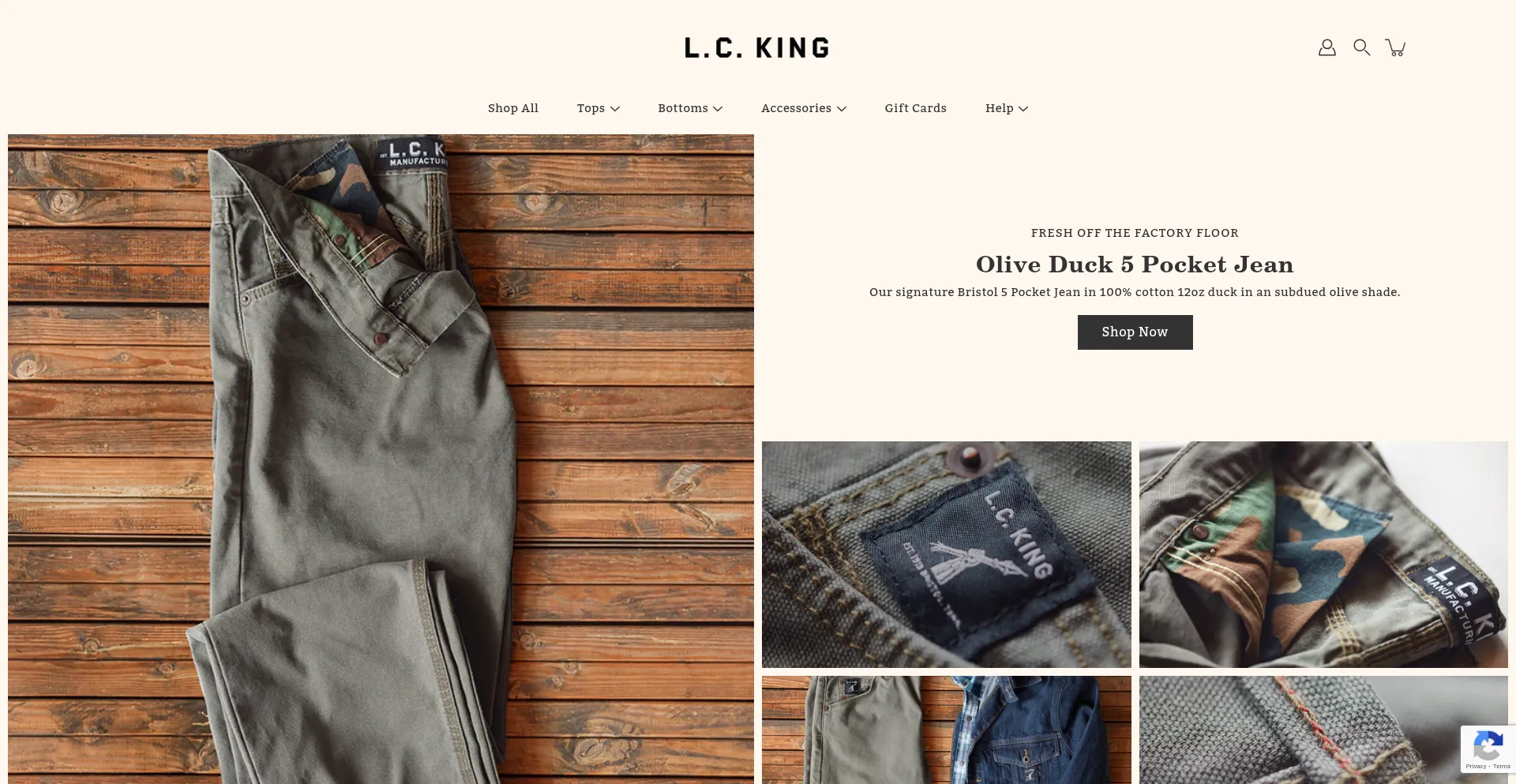 Website screenshot of Lcking.com