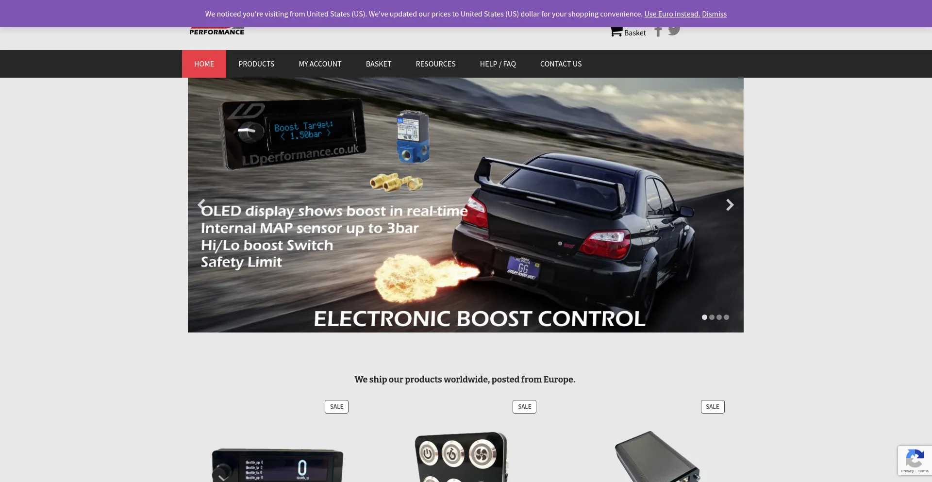 Website screenshot of Ldperformance.net