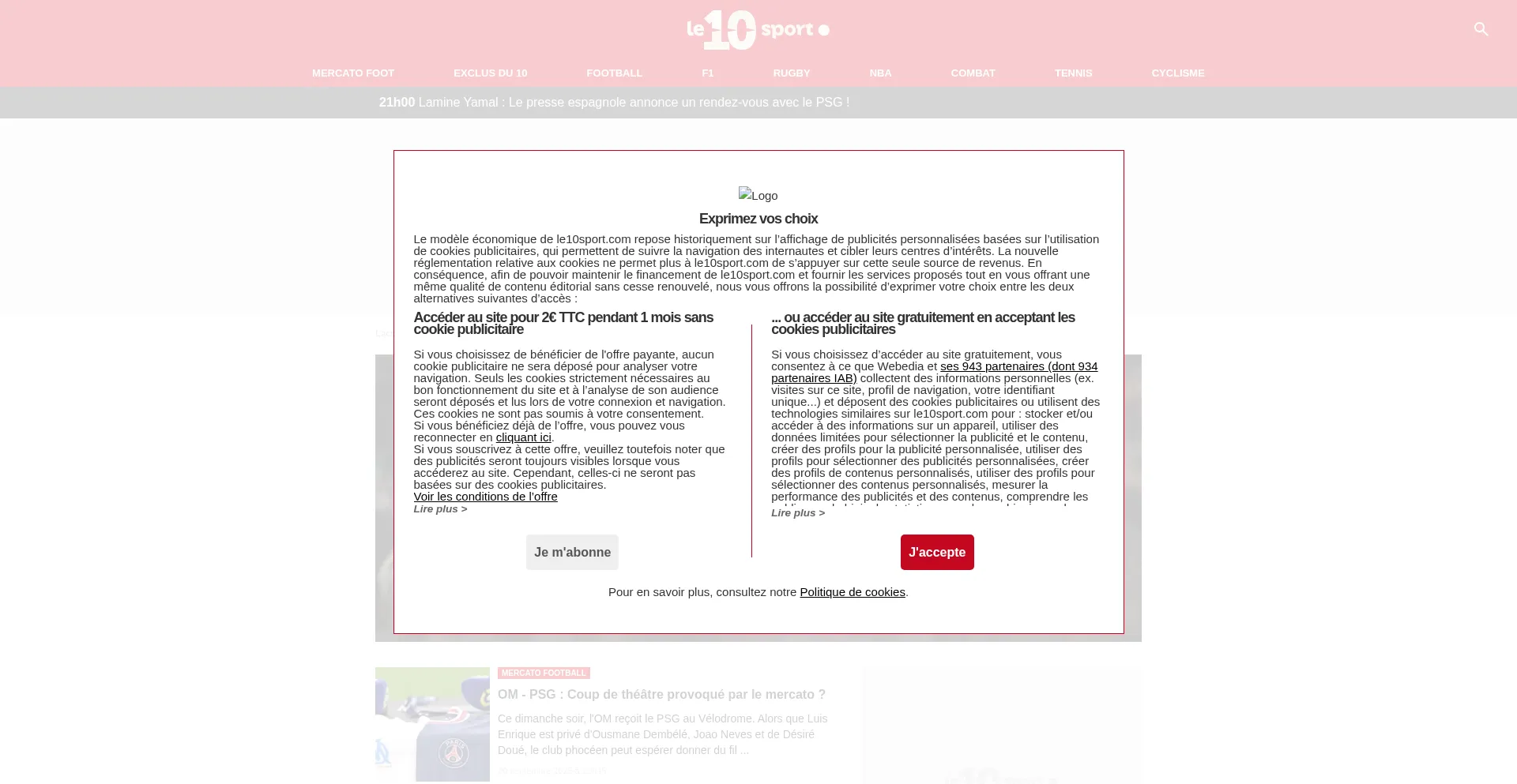Le10sport.com Screenshot