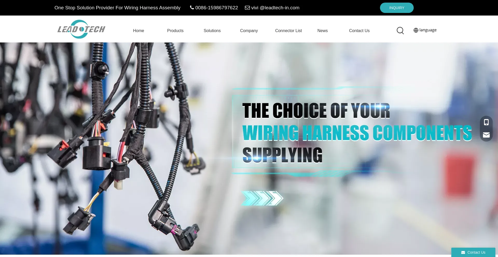 Website screenshot of Leadtech-in.com