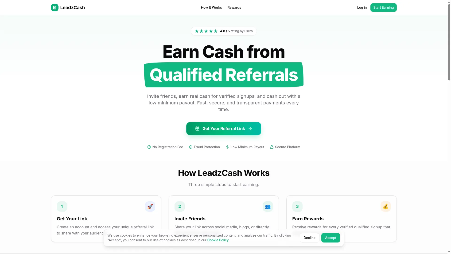Leadzcash.com