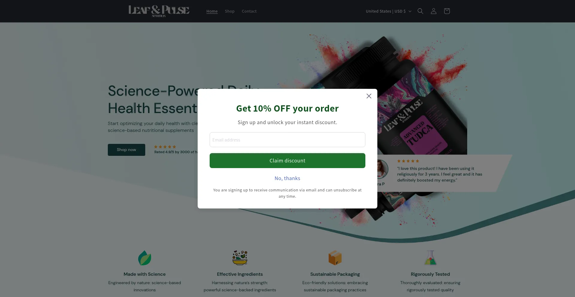 Leafandpulse.com Screenshot