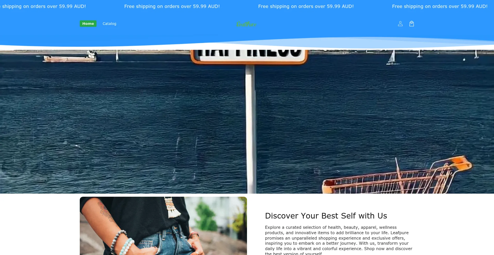 Website screenshot of Leafpureus.com
