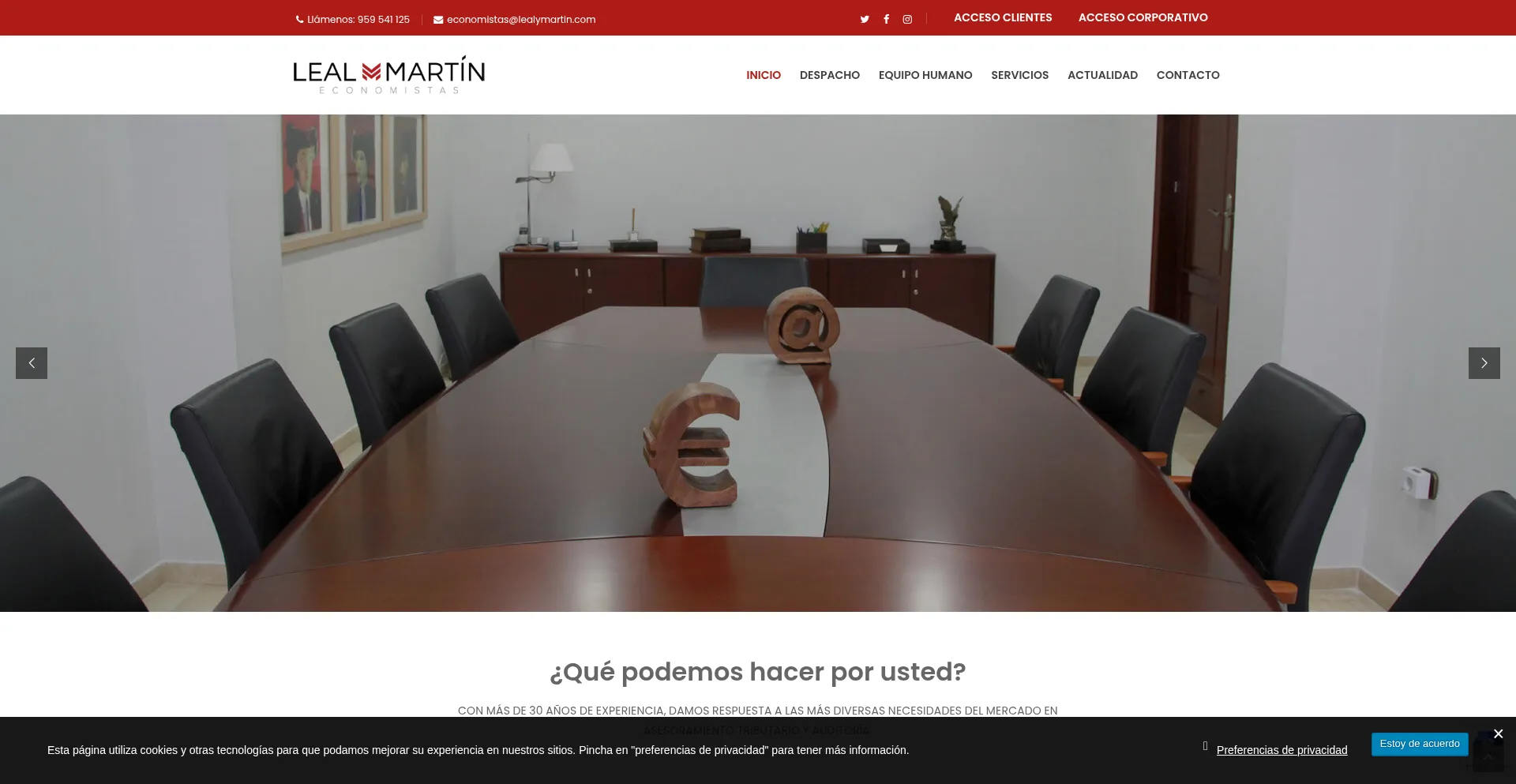 Lealymartineconomistas.com Screenshot