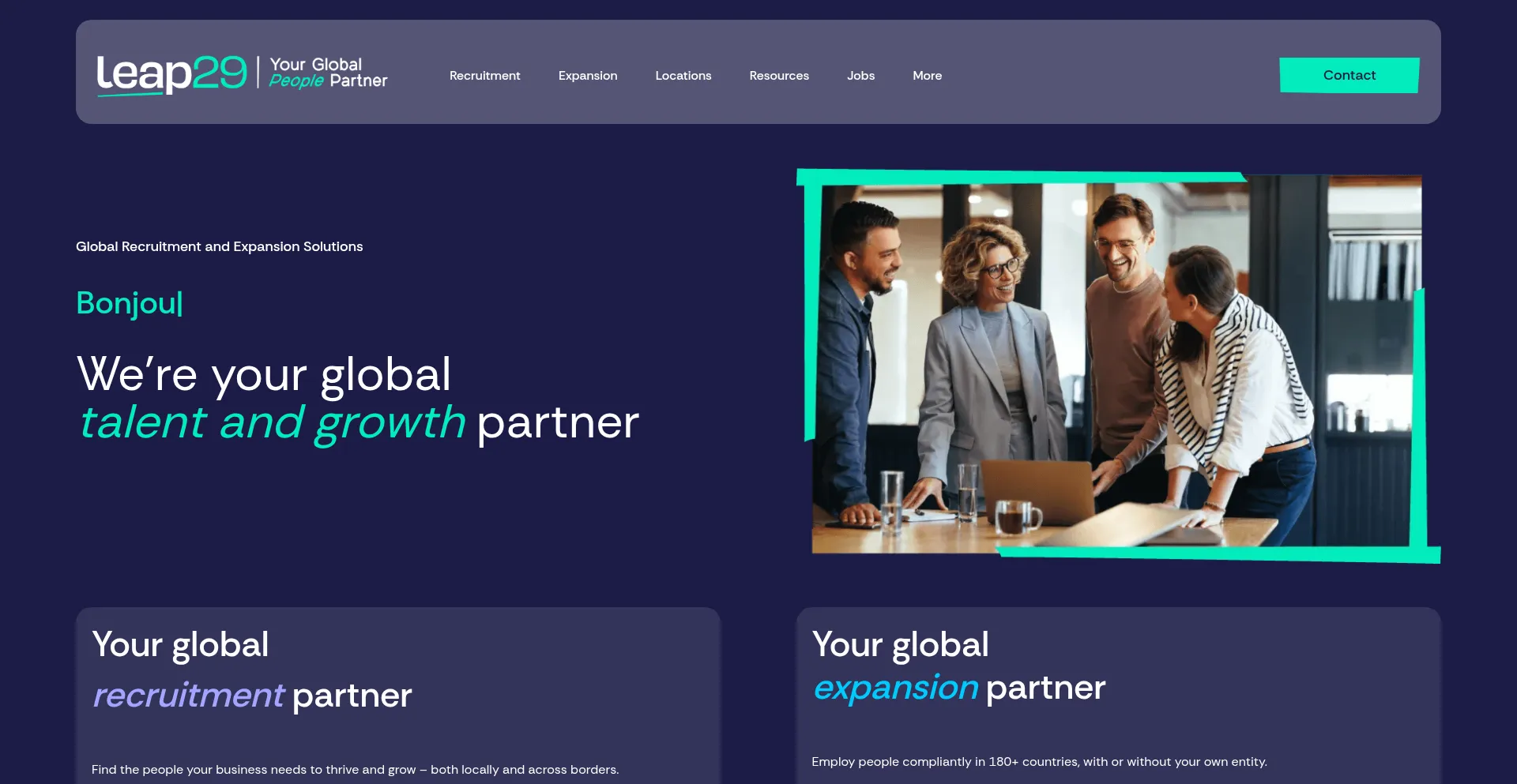 Leap29.com Screenshot