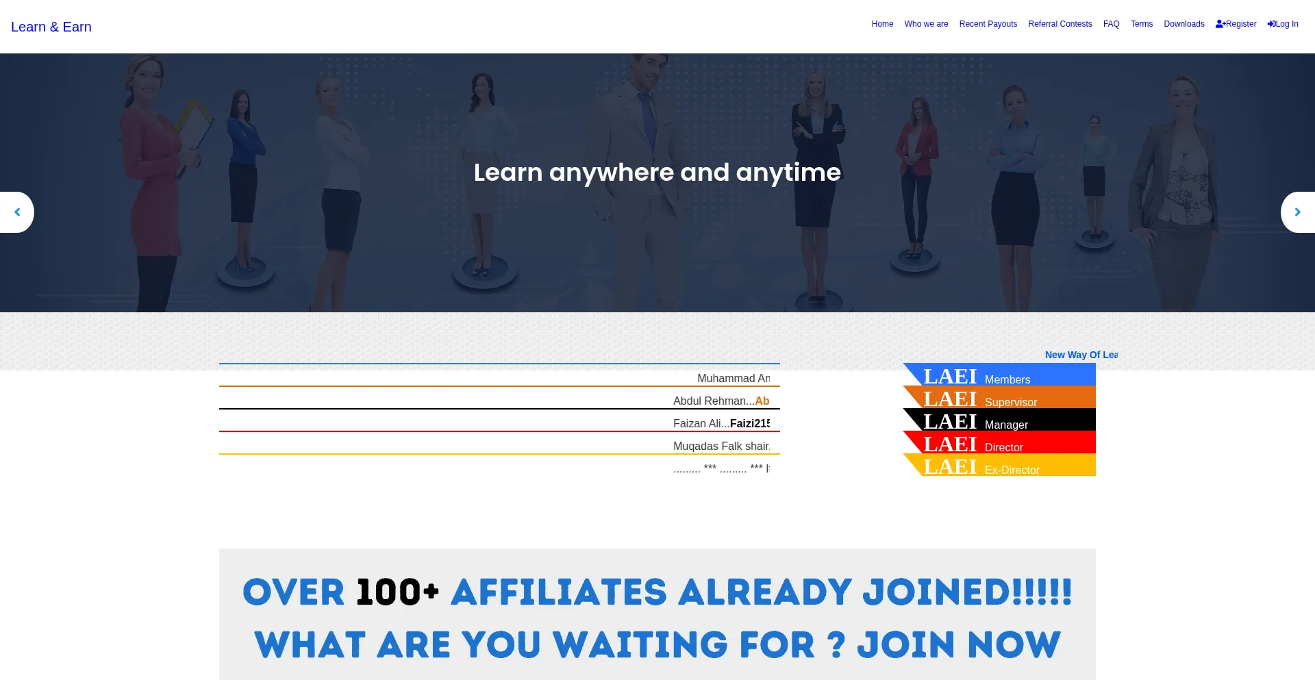 Learnandearnit.com Screenshot