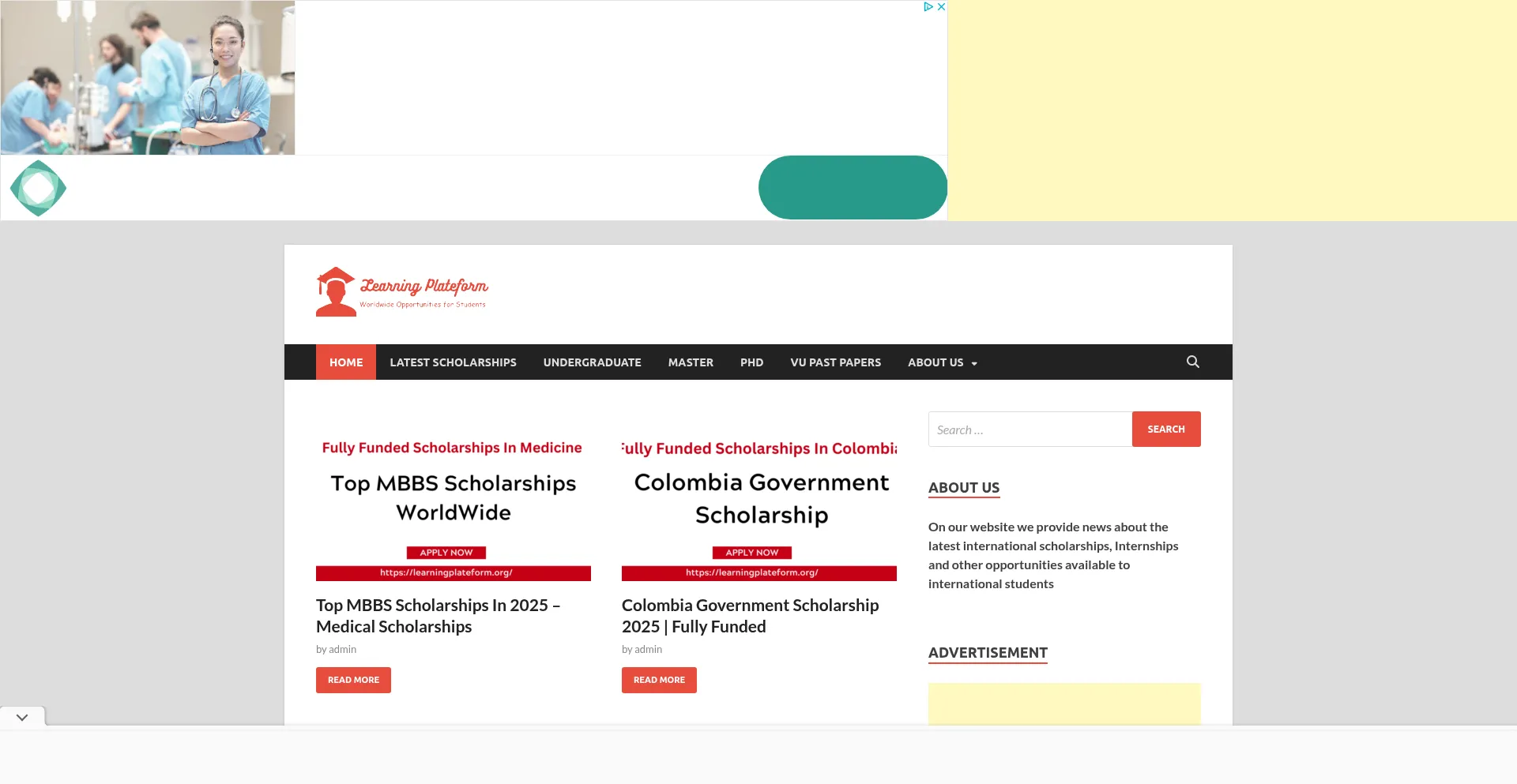 Learningplateform.org Screenshot