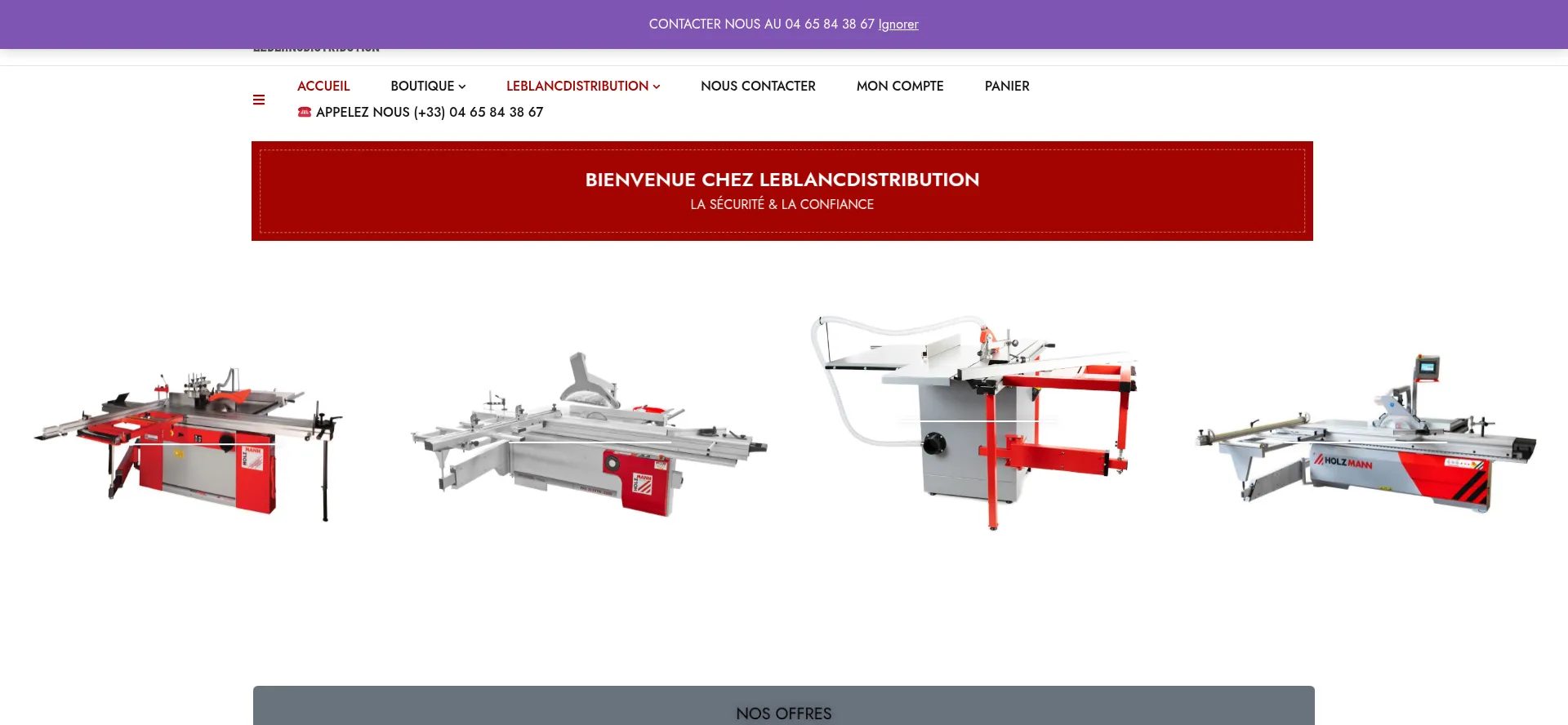 Leblancdistribution.com Screenshot