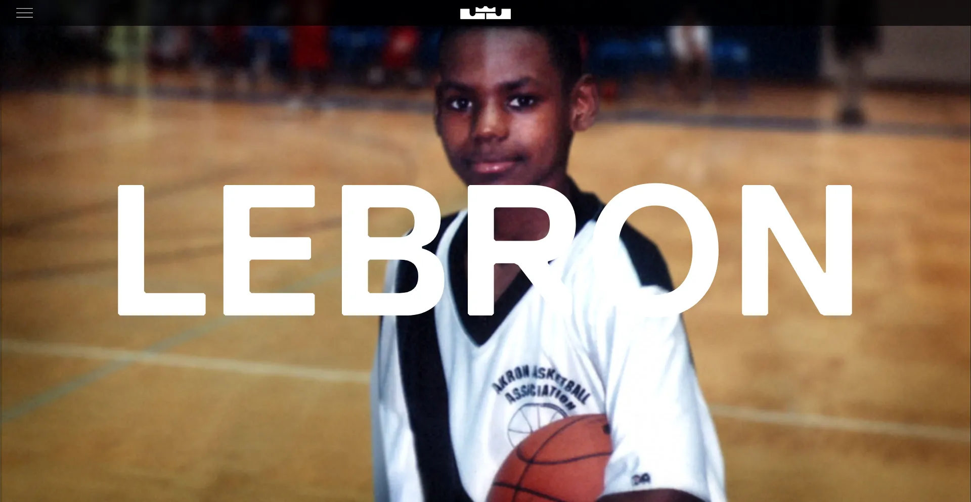 Website screenshot of Lebronjames.com