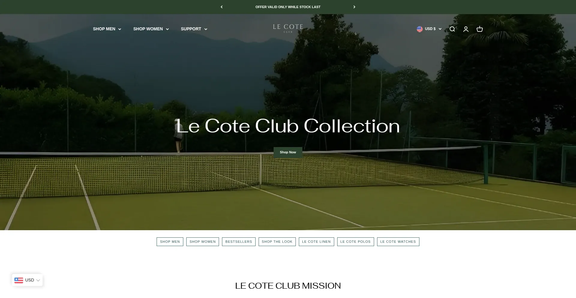 Lecoteclub.com Screenshot