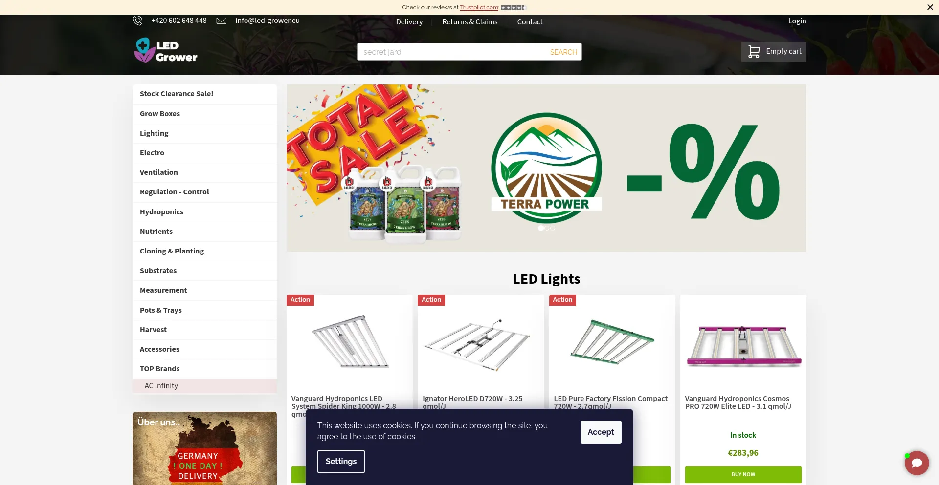 Led-grower.eu Screenshot
