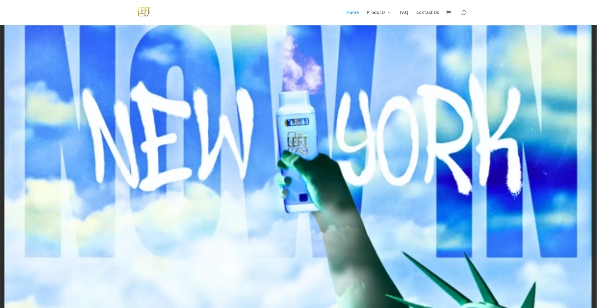Website screenshot of Leftcoastcarts.com