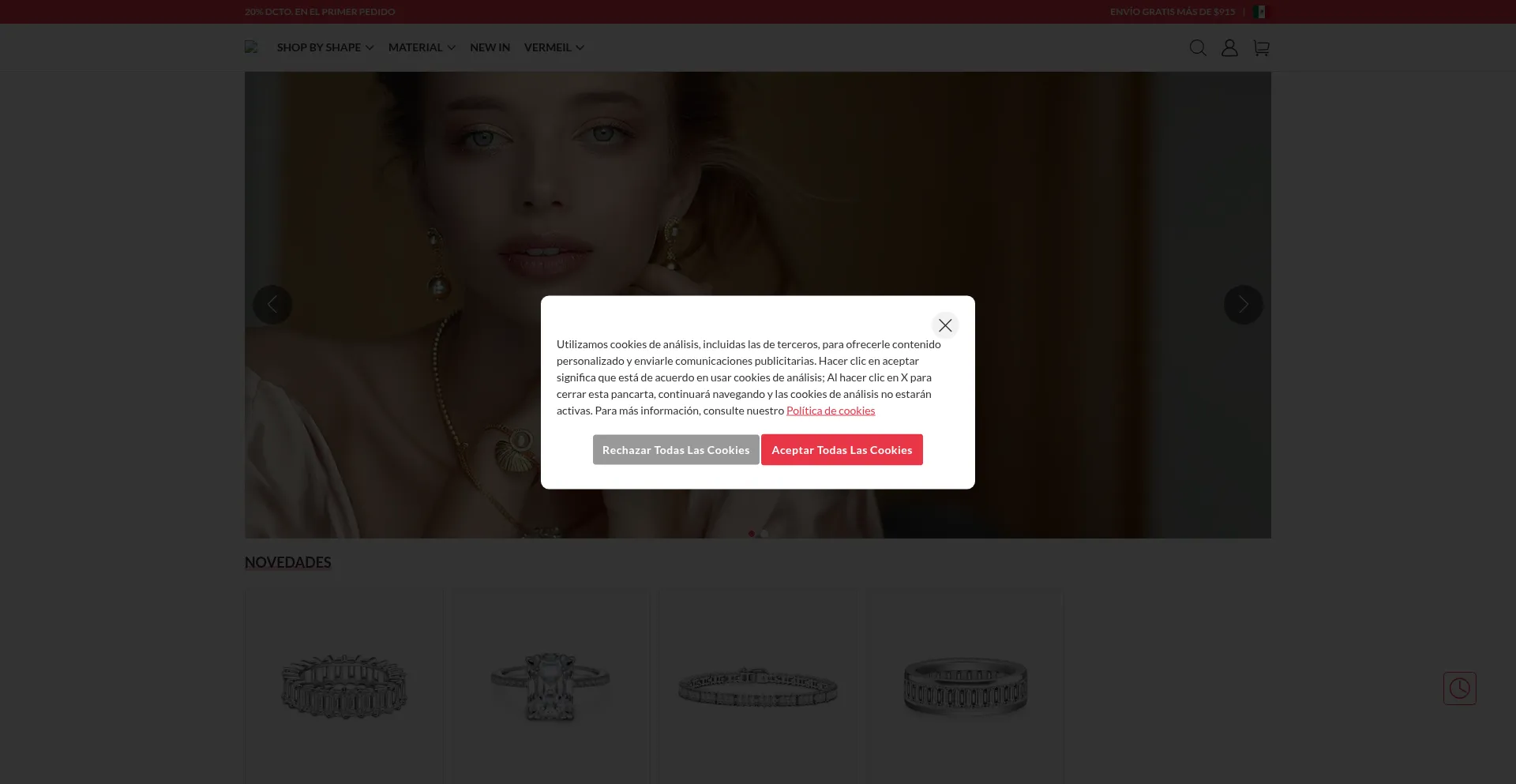 Website screenshot of Leftesaldos.shop