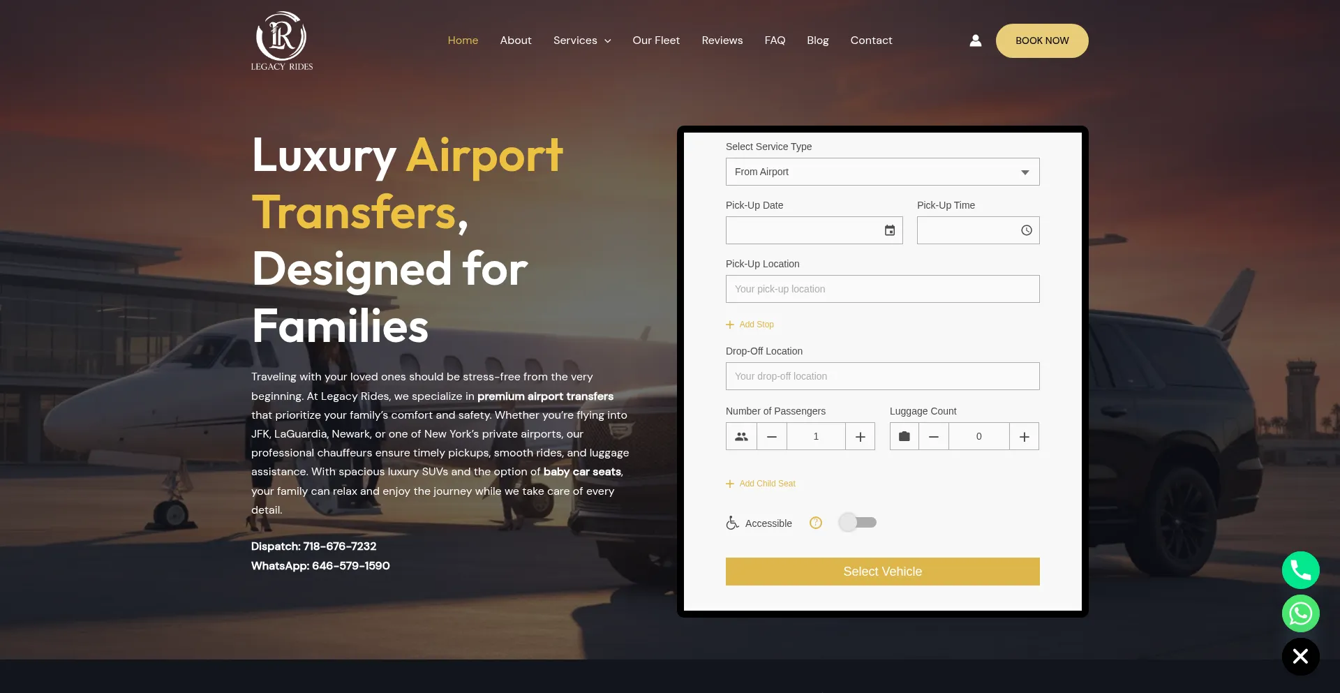 Legacyridesny.com Screenshot
