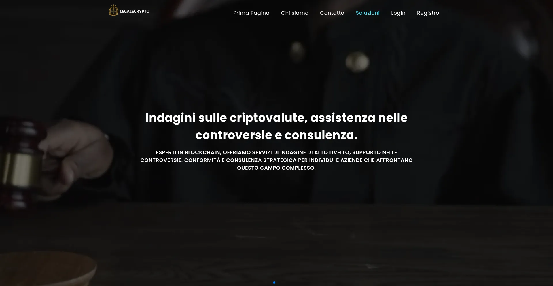 Website screenshot of Legalecrypto.com