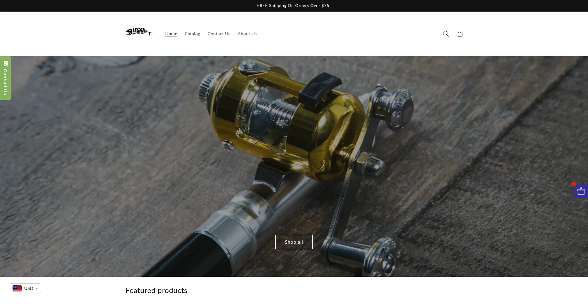 Website screenshot of Legallimitbaitbox.com