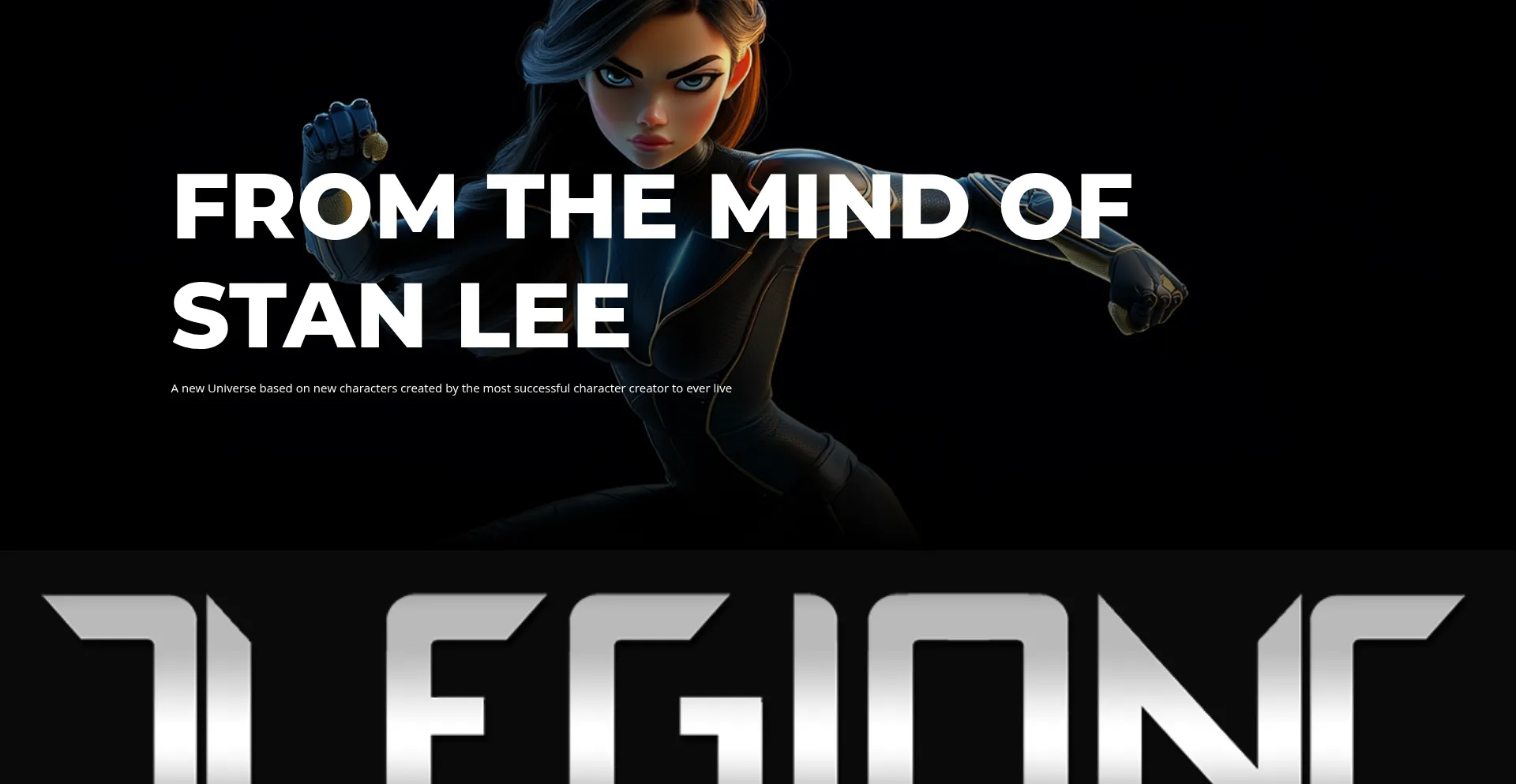 Website screenshot of Legionuniverse.com