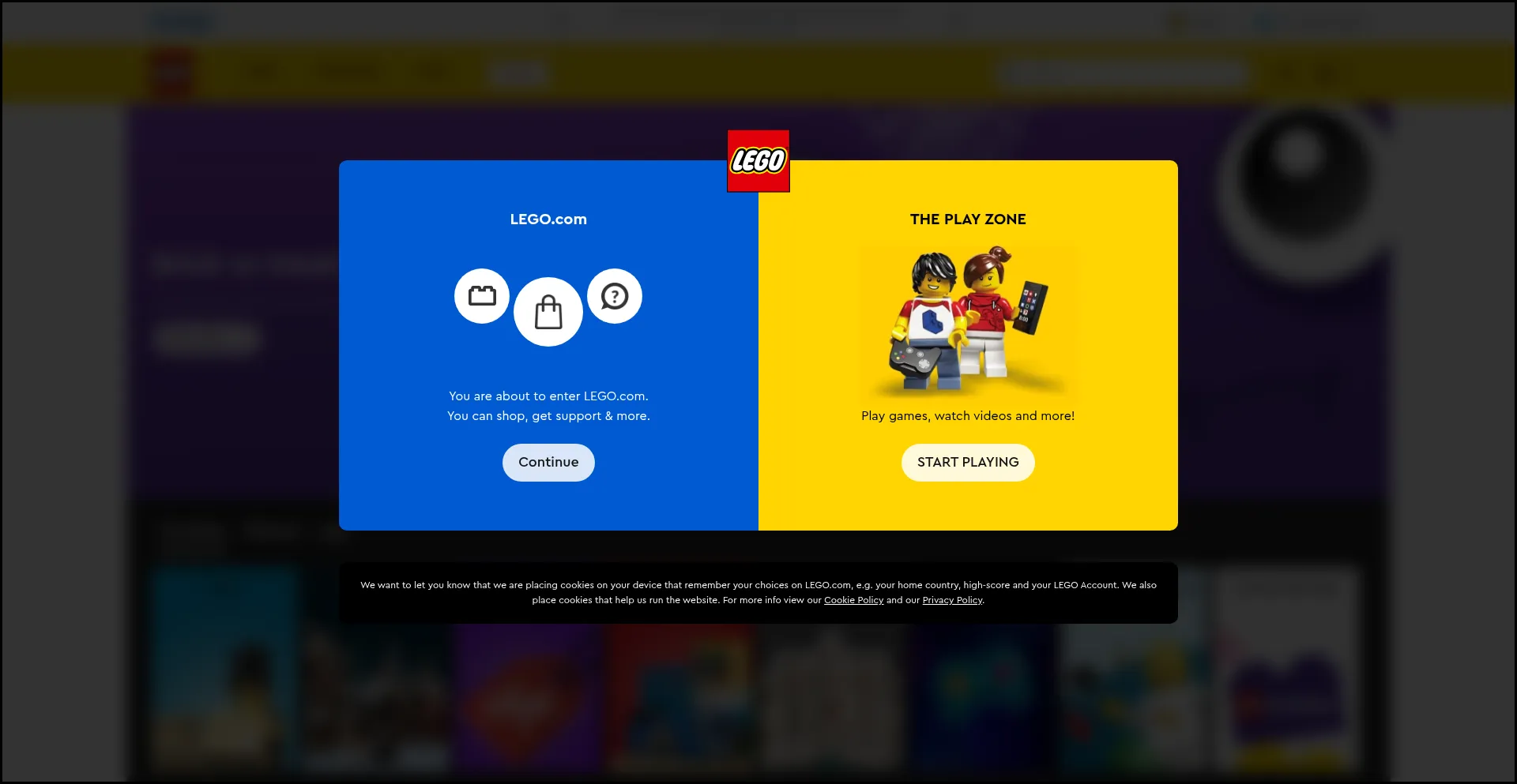 Lego.ca Screenshot