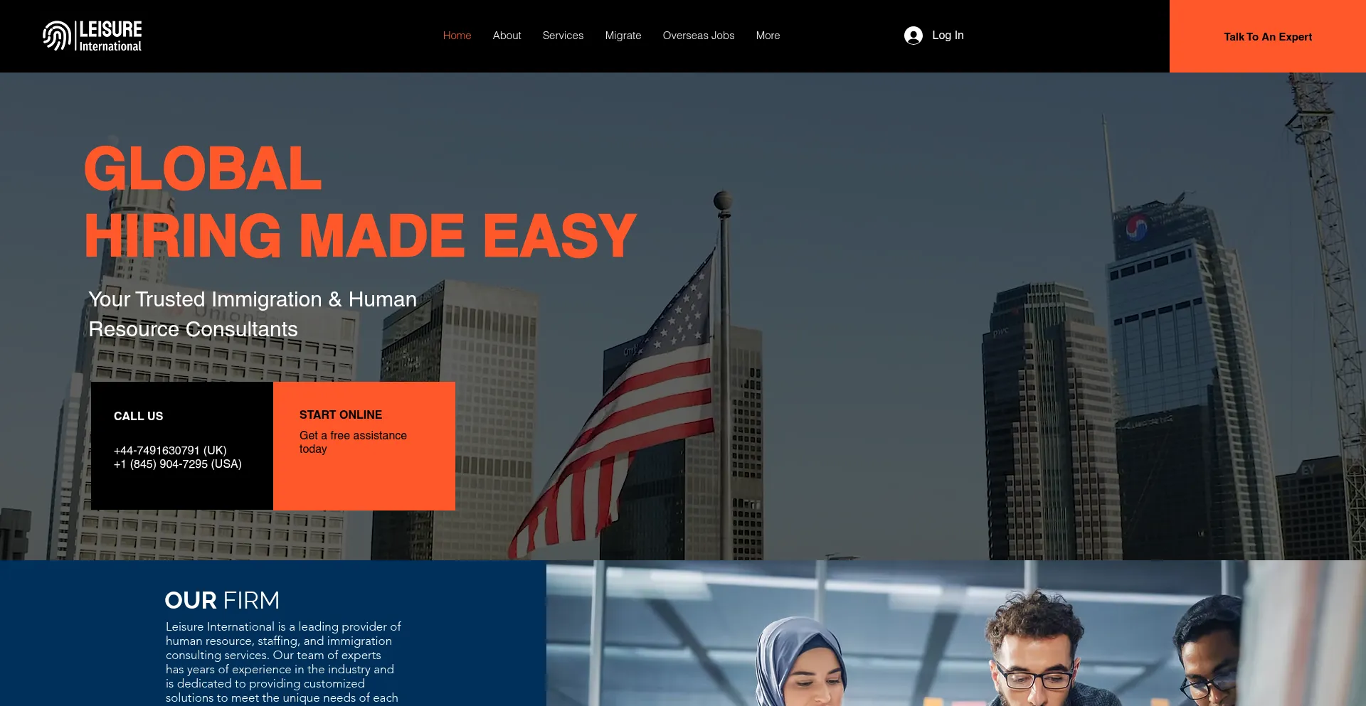 Website screenshot of Leip.in