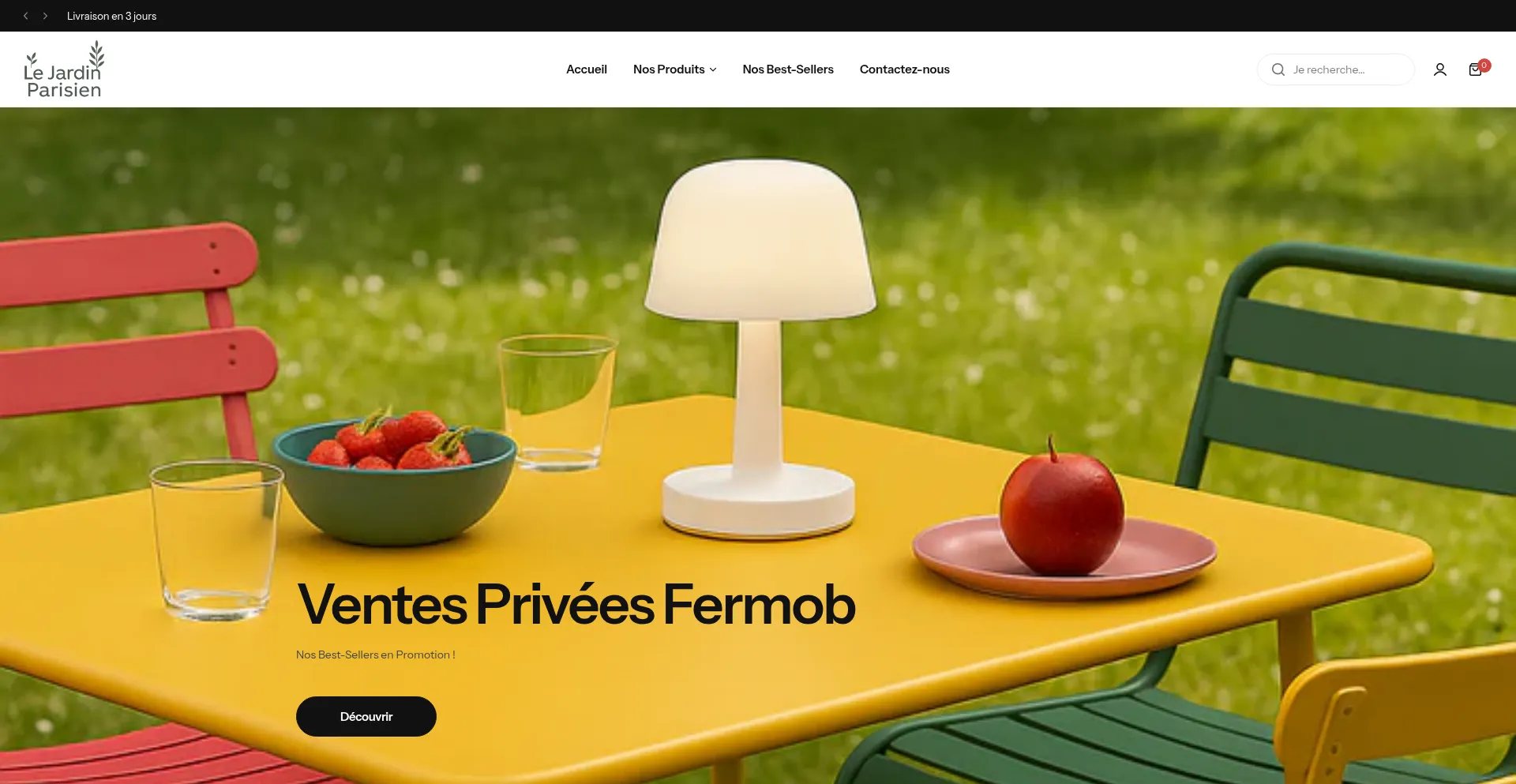 Website screenshot of Lejardinparisienfr.net