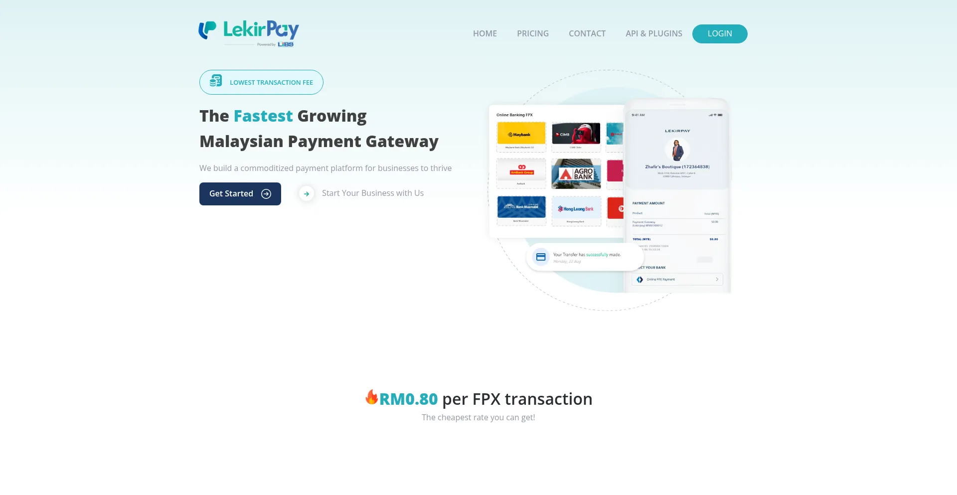 Website screenshot of Lekirpay.com