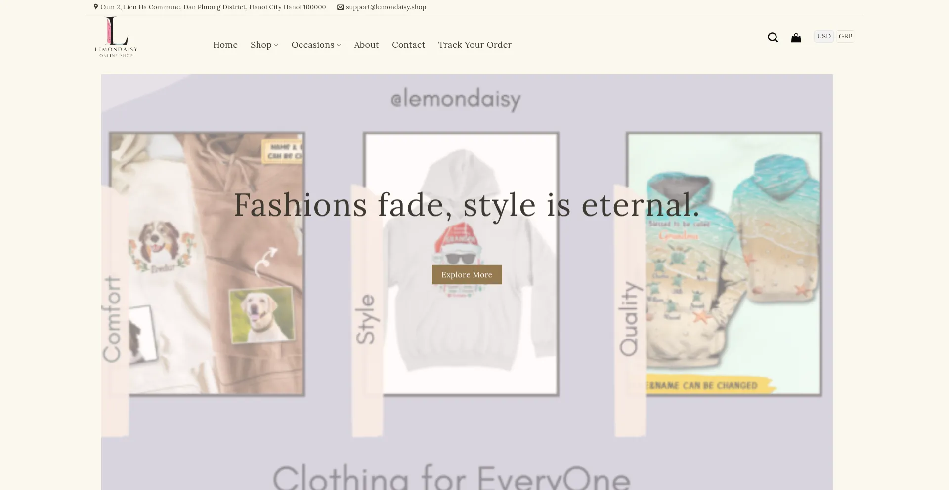 Lemondaisy.shop Screenshot