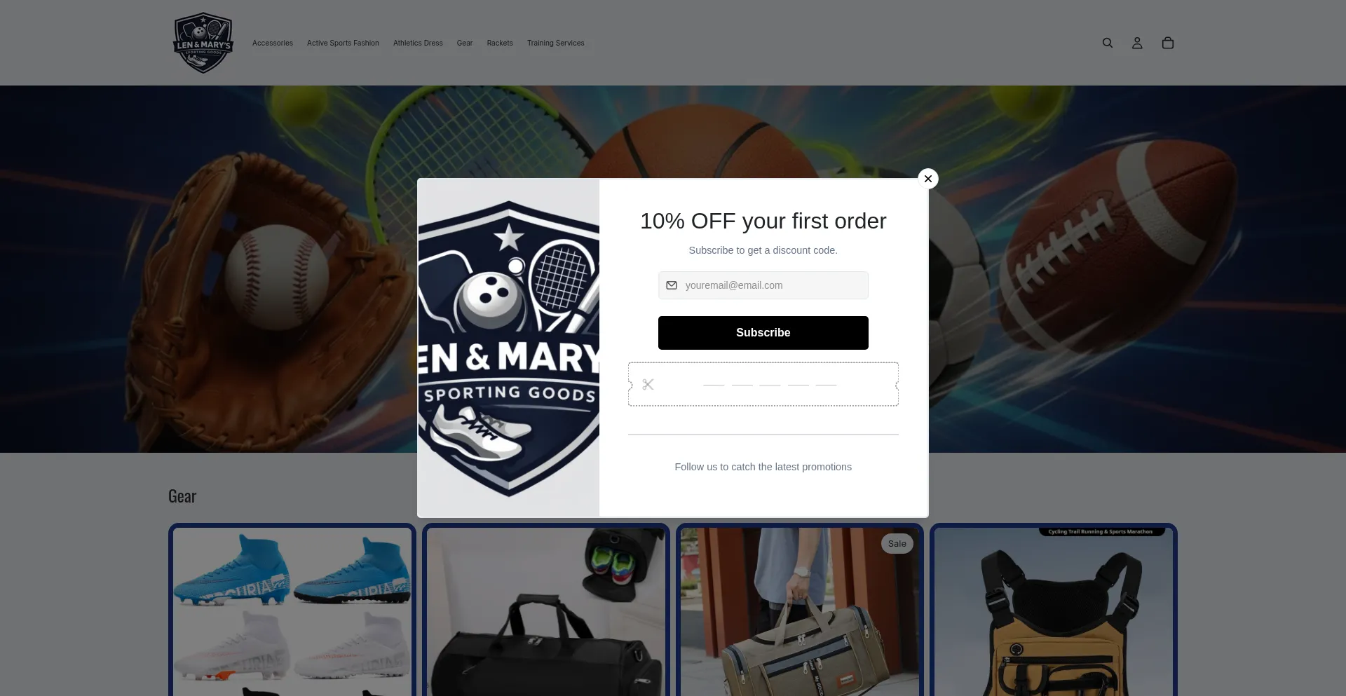 Lenandmaryssportinggoods.com
