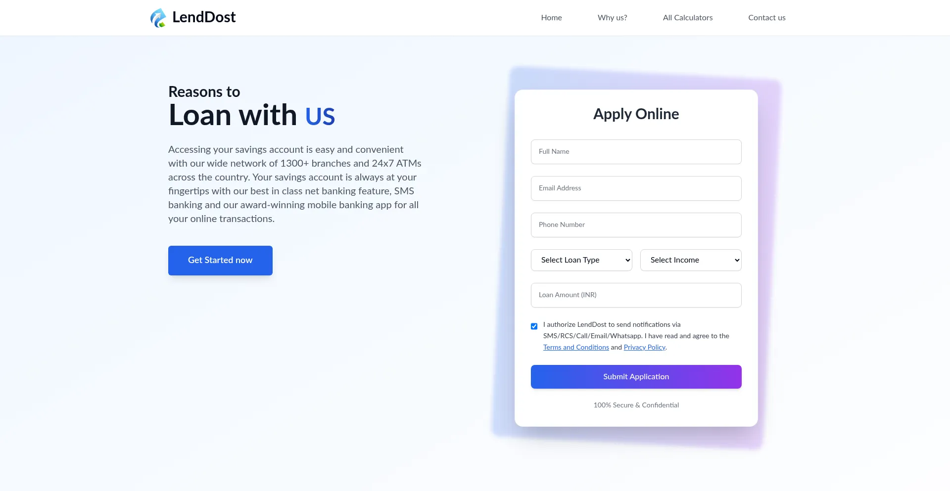 Lenddost.com Screenshot