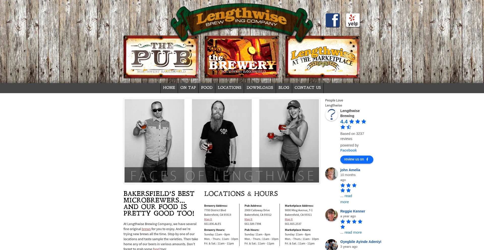 Website screenshot of Lengthwise.com
