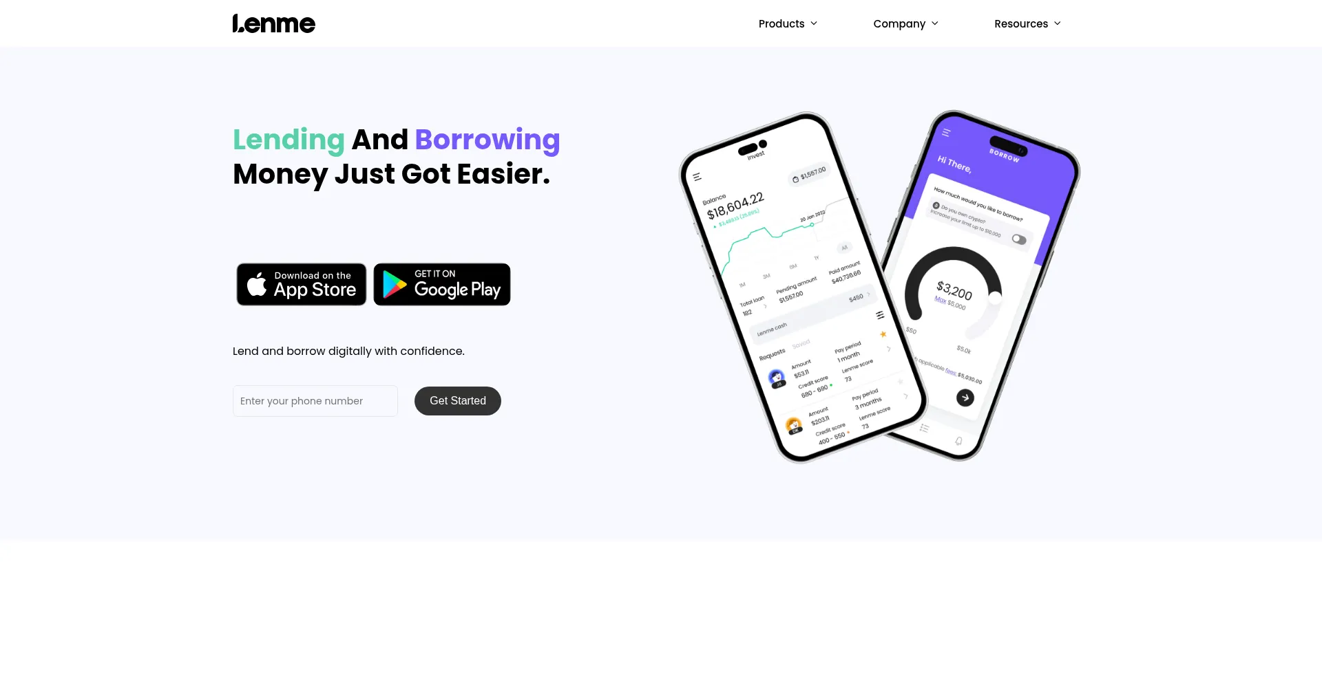 Lenme.com Screenshot