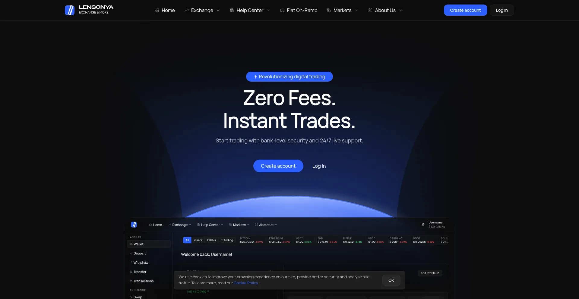 Lensonya.com Screenshot