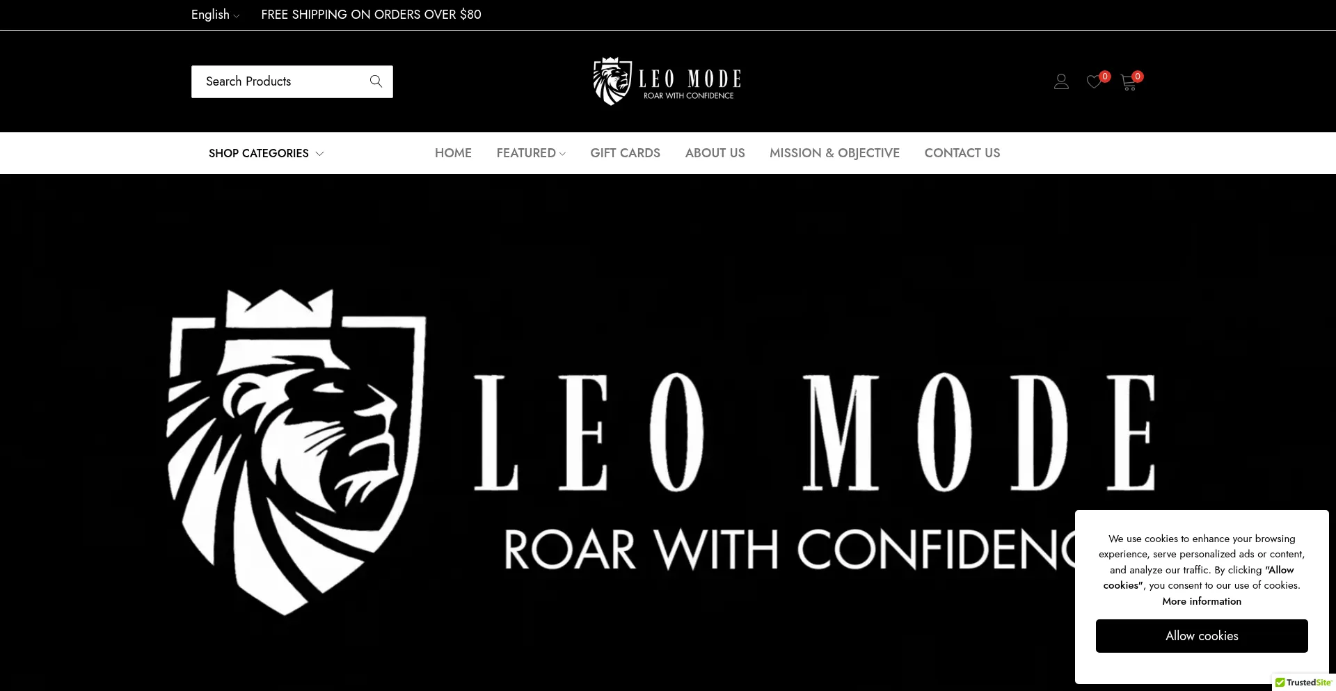 Website screenshot of Leomode.com