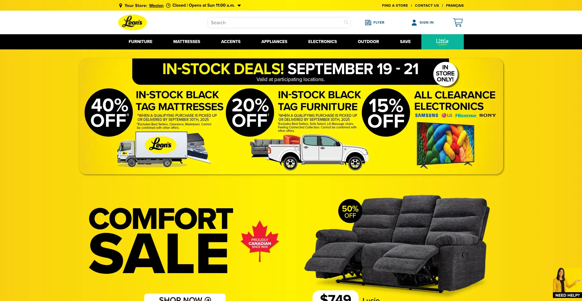 Leons.ca Screenshot