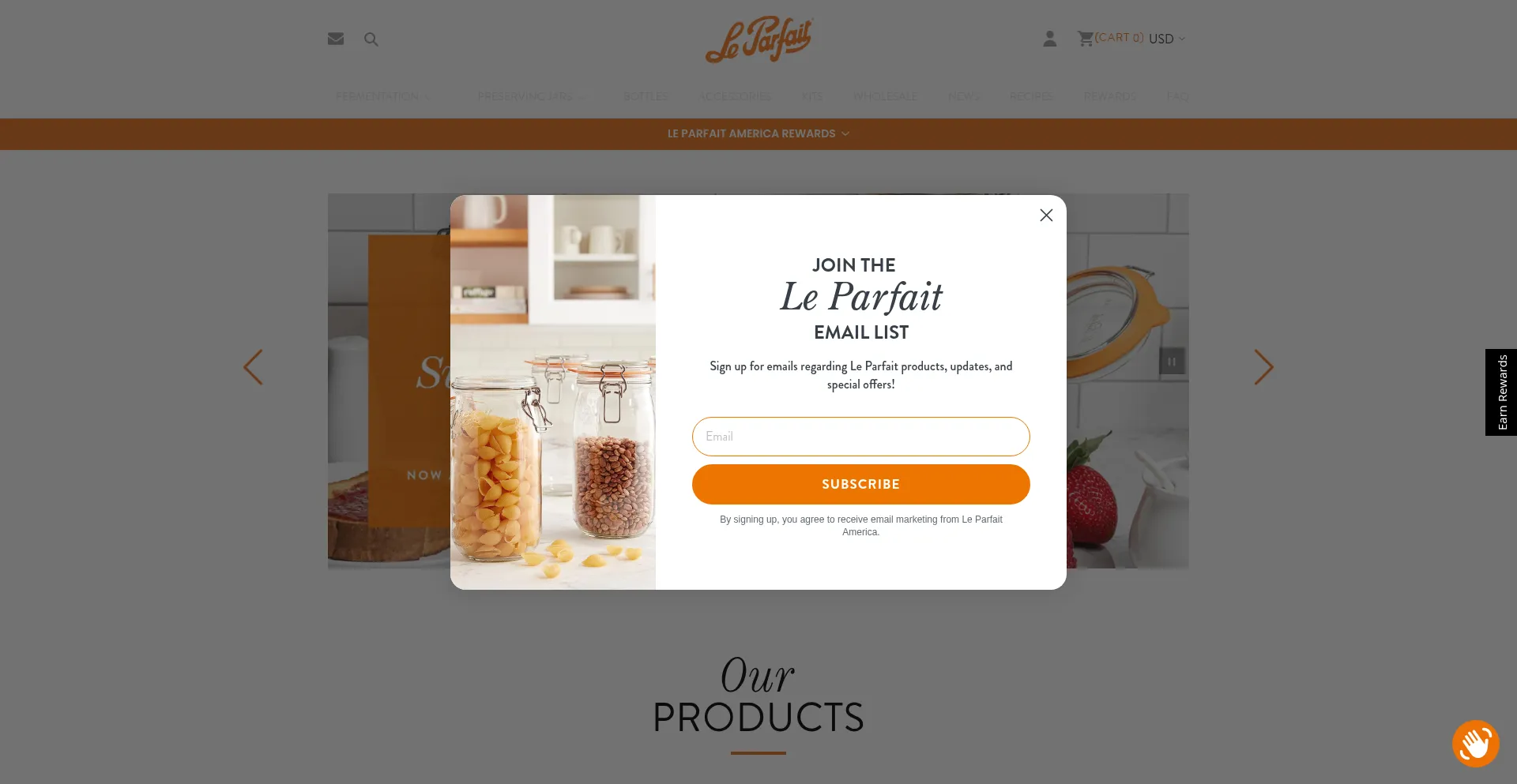 Website screenshot of Leparfait.us