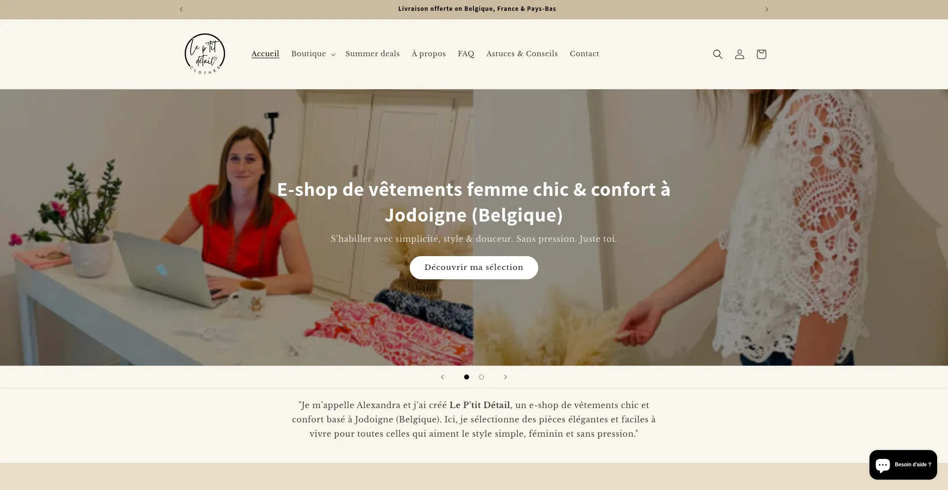 Website screenshot of Leptitdetail.com