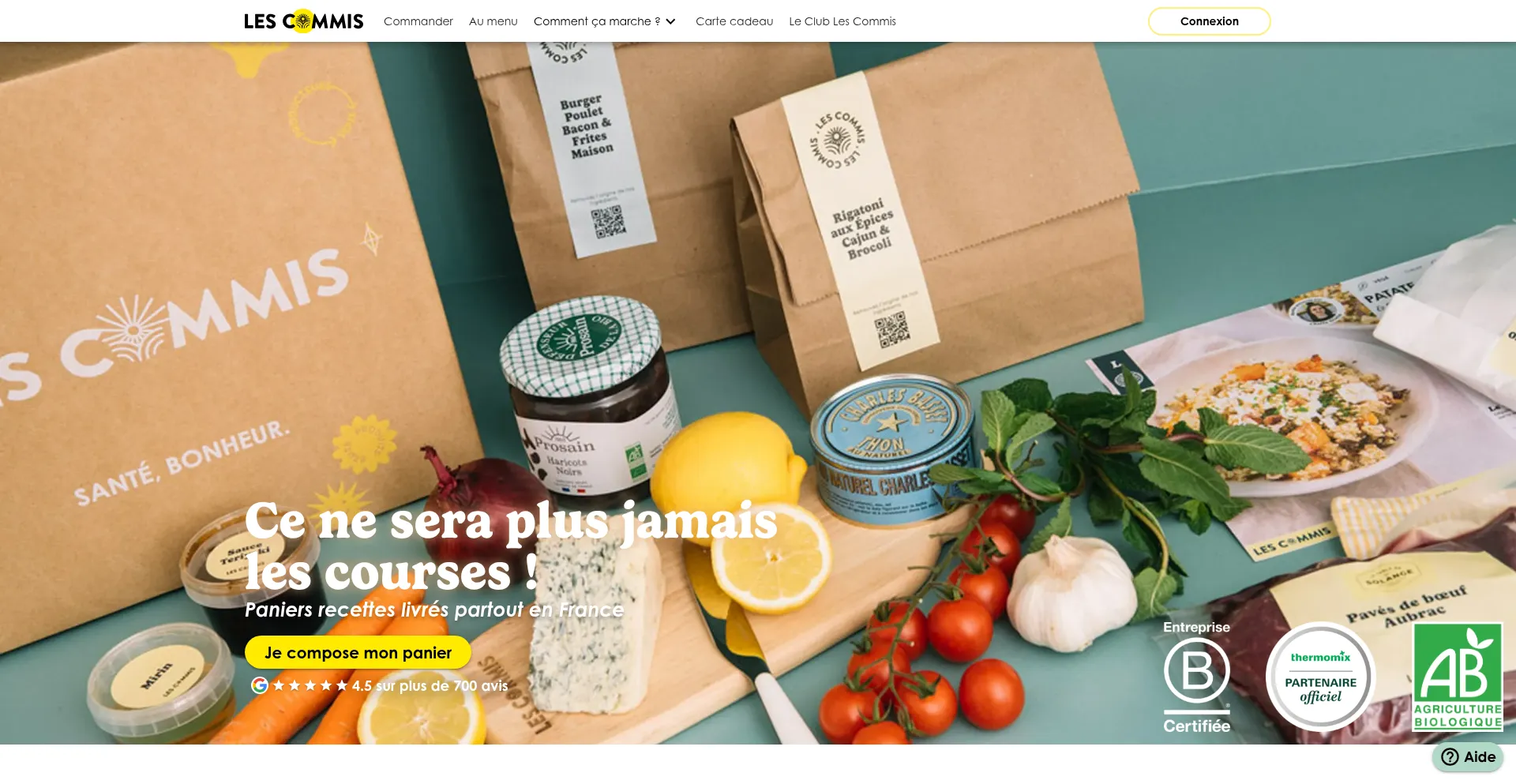 Lescommis.com Screenshot