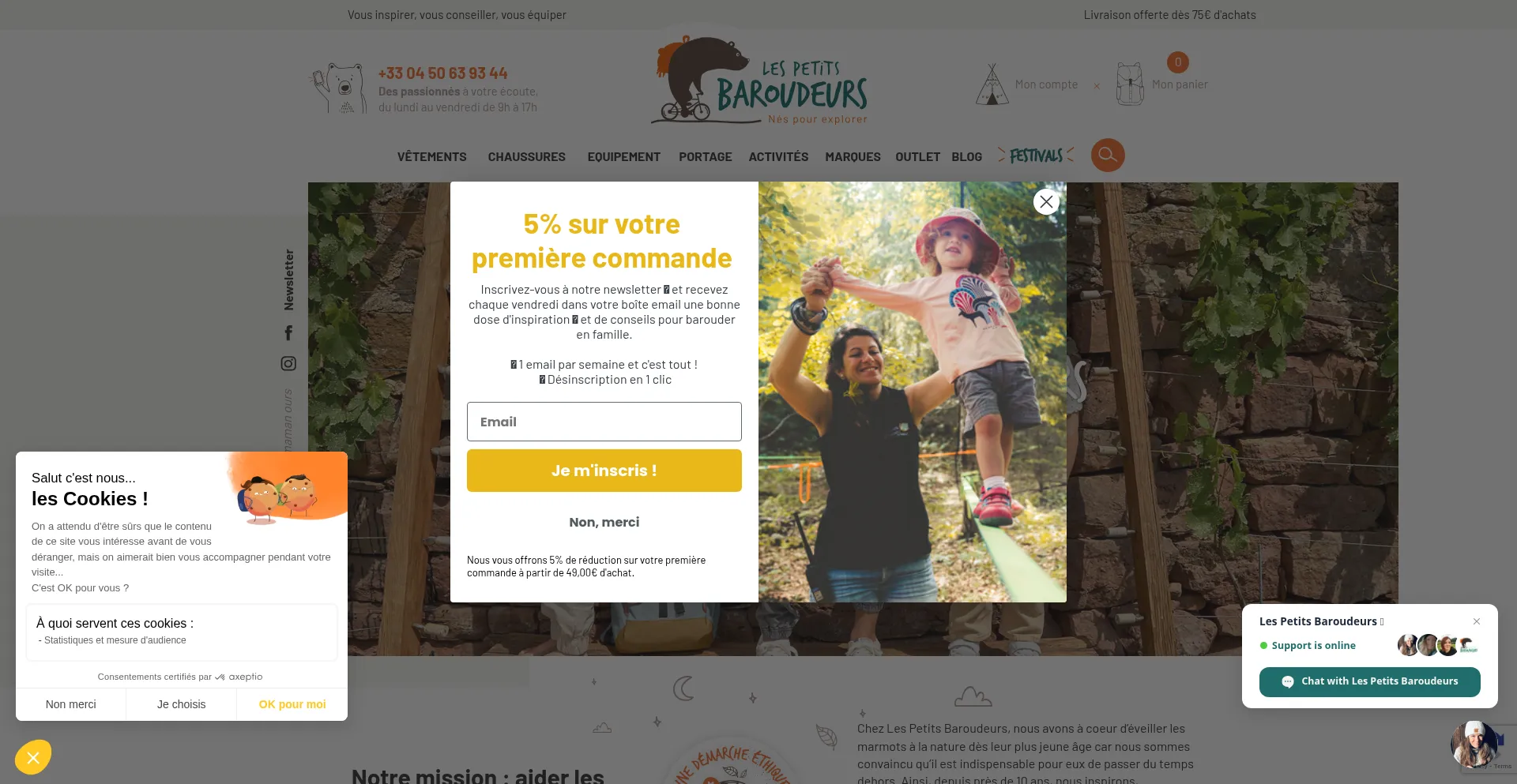 Lespetitsbaroudeurs.com Screenshot